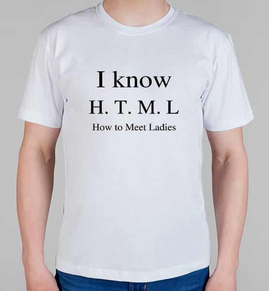 Майка "H. T. M. L"