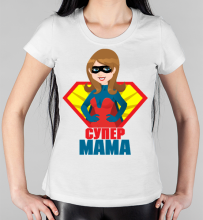Женская футболка Супер мама