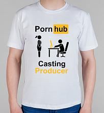 Мужская футболка PornHub Casting